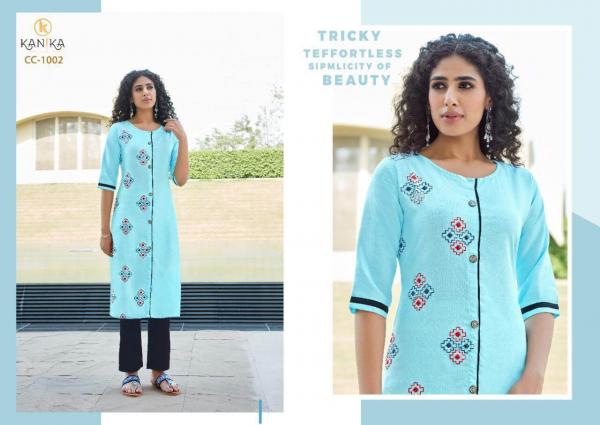 Kanika Cotton Candy Silk Embroidery Fancy Kurti Collection